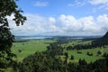 THE VIEW FROM BAVARIAS NEUSCHWANSTEIN CASTLE Royalty Free Stock Photo